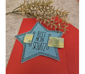 ADVENTSKALENDER VORFREUDE Türchen - Stickserie - 10 ITH Sterne mit Schlitz